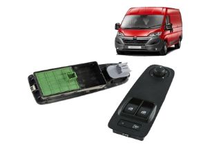 CAM AÇMA DÜĞMESİ YEŞİL ÖN SOL DUCATO-JUMPER-BOXER resmi