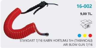 KABIN HORTUMU TABANCALI SARI (5MM 7 / 16) resmi
