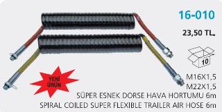 HAVA HORTUMU DORSE SUPER ESNEK KIRMIZI (6MM M22X1.5) resmi