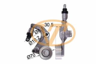 ALTERNATÖR V KAYIŞI OTOMATIK GERGİ RULMANI KOMPLE HONDA CİVİC 1.6 1.8 2006 2012 CRV 2.0 2006 2012 resmi