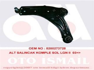 ALT SALINCAK SOL LGN II 1.6 16V-1.8 16V 2.0 16V 1.9DCI-2.0DC-2.2DCI 03/01 resmi