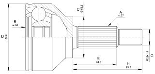 AKS KAFASI DIŞ TRAFİC II 1.9 DCİ 01 resmi