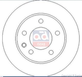 FREN DİSKİ ÖN OMEGA A 86>94  HAVALI 258MM resmi