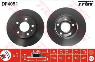 DİSK FREN AYNASI ARKA AD2324 ASTRA-G-H 5 BİJON resmi