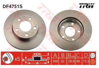 DİSK FREN AYNASI ÖN AD5110 AC5110 DUCATO-III 2.3D HAVALI 3.0 D MULTIJET resmi
