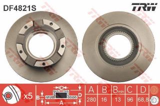 DİSK FREN AYNASI ARKA AC2822 TRANSİT 300 430 2.3-2.4 16V TDCI HAVASIZ resmi