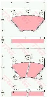 DİSK BALATA ARKA AC679181 COROLLA VERSO YARİS 1.6 VVT-İ 1.4 VVT-İ (00-02) resmi