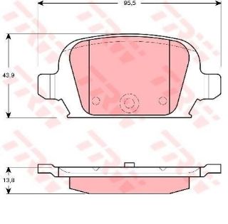 DİSK BALATA ARKA AC790481 CORSA-C 1.3 CDTI 16 JANT resmi