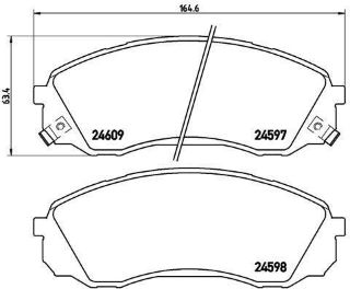 DİSK BALATA ÖN AP3473 (AC859781) H1 STAREX 2.4İ 2.5 CRDI (08-) resmi