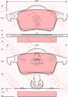 FREN BALATASI ARKA S60 00>10 S70 97>00 S80 98> V70 97>07 XC70 00> resmi