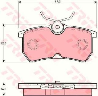 DİSK BALATA ARKA AP1379 FOCUS (98-04) (GDB1354) resmi