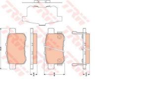 DİSK BALATA ARKA AP1571 W211 E200 KOMPRESÖR E220 W220 W221 resmi