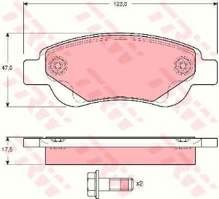 DİSK BALATA ÖN AP1658 C1 (15-) P107 resmi