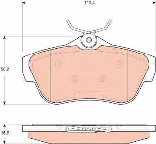 DİSK BALATA ARKA AP1765 SCUDO (07-) 1.6 HDI resmi