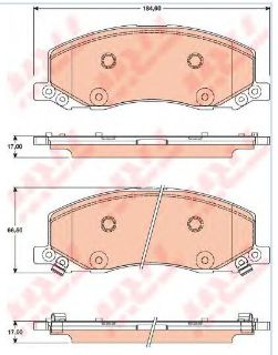 DİSK BALATA ÖN AP1806 INSIGNIA 2.0 18JANT resmi
