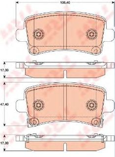 FREN BALATASI ARKA INSIGNIA 08> / MALIBU 12> / 9-5 10>12 resmi