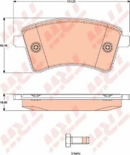 DİSK BALATA ÖN AP1810 KANGO-III 1.5 DCI (08-) resmi