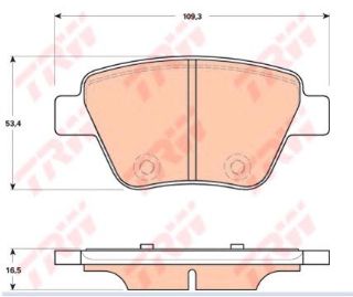 DİSK BALATA ARKA AP1866 CADDY-III (10-) JETTA-III-IV (05-) GOLF-VI resmi