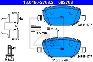 DİSK BALATA ARKA AP1876 GIULIETTA FİŞSİZ 1.4 TB 2.0JTDM (10-) resmi