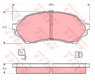 DİSK BALATA ÖN AP3218 MAZDA 323 1.4 1.5-16V (98-01) resmi