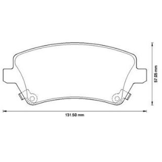 DİSK BALATA ÖN AP3313 COROLLA (03-) 1.4 1.6 VVTI AVENSİS resmi