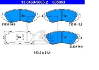 DİSK BALATA ÖN AP3372 LACETTİ 1.4 1.6 1.8 resmi
