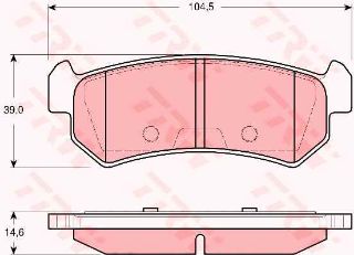 DİSK BALATA ARKA AP3373 LACETTİ 1.4 1.6 1.8 NUBIRA 1.6 (03-) resmi