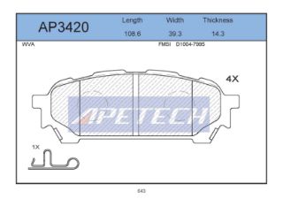 FREN BALATASI ARKA FORESTER 02>08 IMPREZA 00>07 resmi