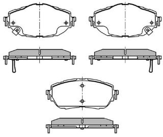 DİSK BALATA ÖN AP3623 COROLLA SEDAN (12-) 1.6 VVTI 1.3 1.4D AURIS (NZE18 ZRE) resmi