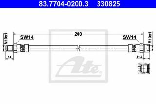 FREN HORTUMU ARKA BM E21-E28-E30-E34-E36 75-99 resmi