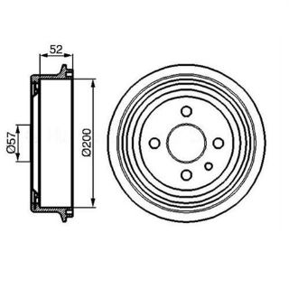 ARKA KAMPANA ASCONA A-B-C-ASTRA G-KADETT B-C-D-DAEWOO ESPERO-LANOS-NEXIA-NUBIRA 97-04 DB4002 Y resmi