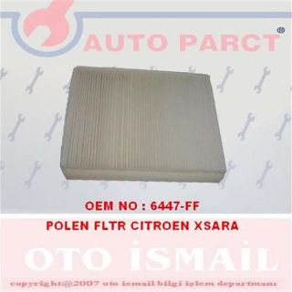 X POLEN FİLTRESİ CITROEN XSARA PİCASSO 2.0İ 16V 136HP 03-10 resmi