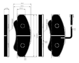X ÖN BALATA FİŞLİ DUCATO 02/06 BOXER 02/06 JUMPER 02/06 B.Y TİP 1800 KG resmi