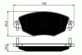 X ÖN BALATA MONDEO 11.2000 8.2007 JAGUAR X-TYPE 2001 2009 resmi