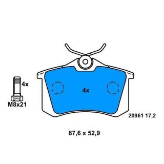ARKA BALATA FLUENCE-MGN II-IIİ207-308-307-PARTNER-C3-C4-BORA-PASSAT 97 GOLF IV-V-POLO resmi