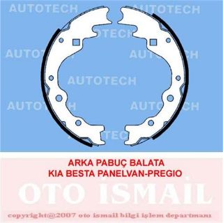 ARKA PABUÇ BALATA KİA BESTA 2.2 96 2.5D 03 2.7D 99 2.5CRDİ 2010 PREGİO 2.5 2.7 260X50 resmi
