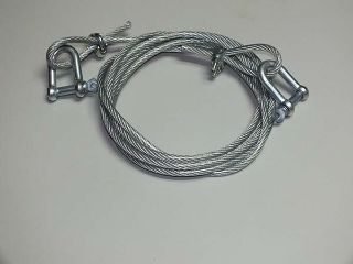OTO ÇEKME HALATI - ÇELİK HALAT- ÇEKME GÜCÜ 5 TON 3 METRE HIRDAVAT resmi