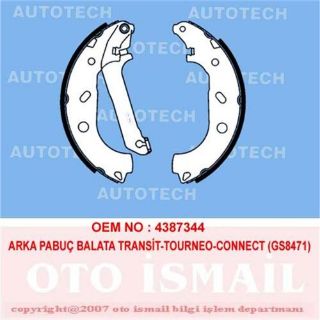 ARKA PABUÇ BALATA TRANSİT TOURNEO CONNECT 1.8 1.8Dİ 1.8TDCİ 02-12.2013 228X57 resmi