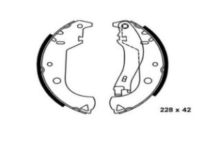 ARKA PABUÇ BALATA DOBLO 1.6-1.9 JTD 03.01 ALBEA 1.2-1.6 11.00 BENDİX MOD. resmi