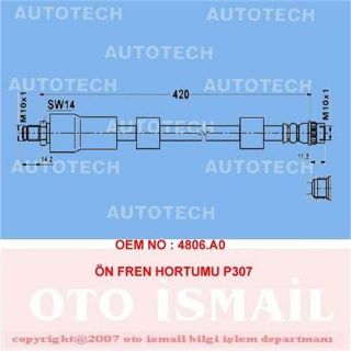 ÖN FREN HORTUMU P307 resmi