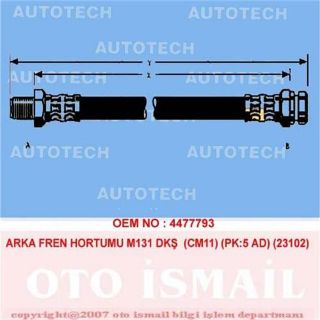 ARKA FREN HORTUMU M131 DKŞ CM11 PK:5 AD 23102 resmi