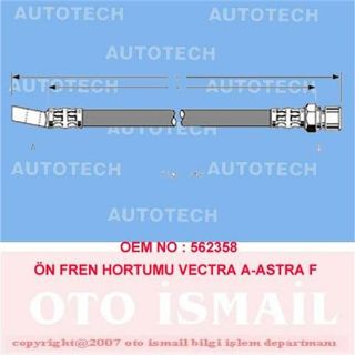 ÖN FREN HORTUMU VECTRA A-ASTRA F resmi