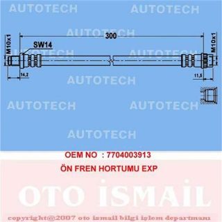 ÖN FREN HORTUMU EXP 85-98 -LOGAN 04 SANDERO 08 resmi