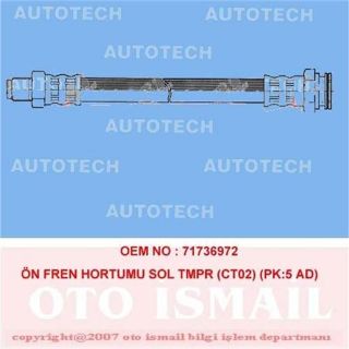 ÖN FREN HORTUMU SAĞ TMPR CT01 PK:5 AD 26103 resmi
