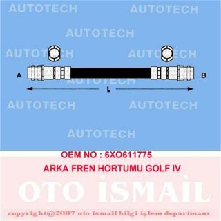 ARKA FREN HORTUMU GOLF IV resmi