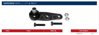 ROTİL R.9 86-00  MEGANE I 95-03  CLİO II 98-06  KANGOO I 97-08  R.19 88-01 10.5MM resmi