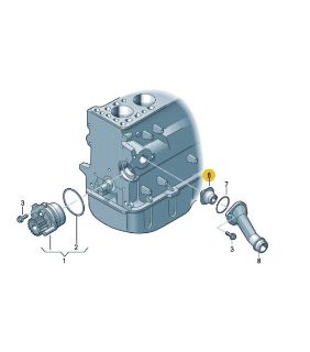TERMOSTAT 87°C° BORA CADDY GOLF PASSAT POLO T5 SHARAN OCTAVIA FABİA TOLEDO İBİZA CORDOBA A3 A4 A6 resmi