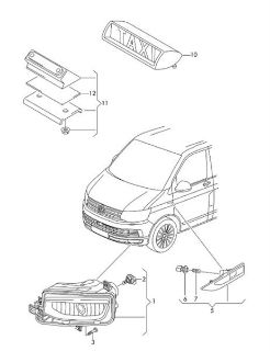 ÇAMURLUK SİNYALİ SAĞ TRANSPORTER T7 16> resmi