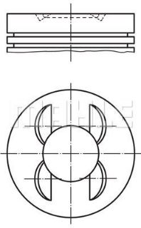PİSTON 89.90MM STD W210 S210 C280 E280T 2.8I 96-03 M112.920/921 resmi