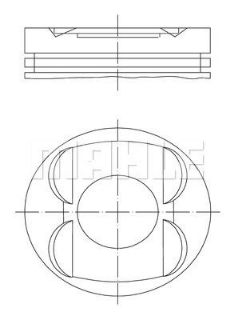 PİSTON 89.90MM 0.25 W202 C43 AMG W203 C320 C208 CLK320 3.2I 02- M112.946/953 resmi